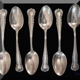 S28. Set of 6 sterling spoons engraved “Wallace”. 
